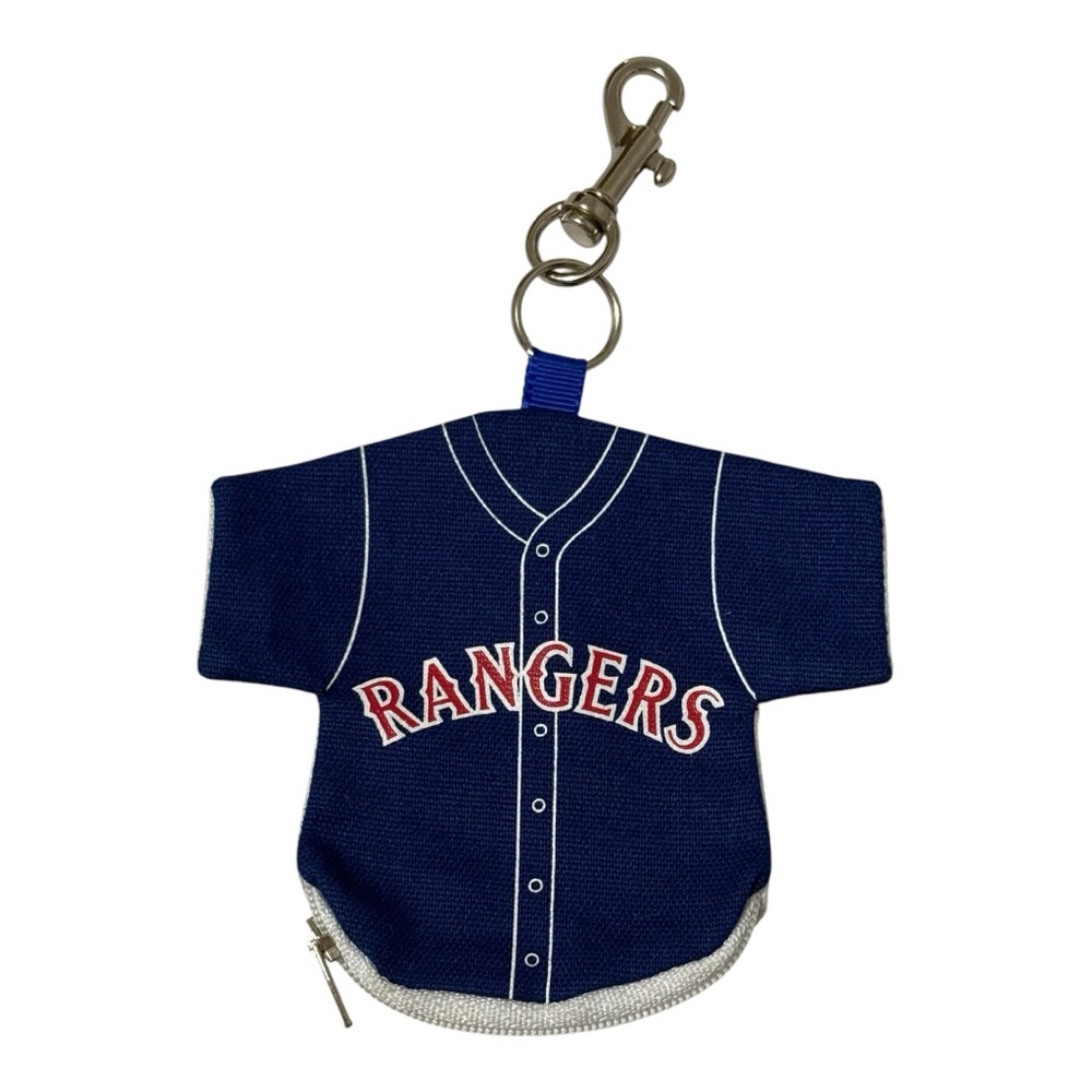 MLB Texas Rangers Baseball Team Shirt Mini Jersey Keychain Coin Purse